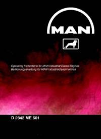 repair manual Man Industrial Diesel Engines D 2842 ME 601 Operating Instructions PDF