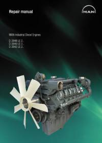 repair manual Man Industrial Diesel Engines D 2848 LE 2, D 2840 LE 2, D 2842 LE 2 Repair Manual PDF