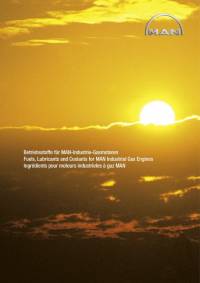repair manual Man Industrial Gas Engines Fuels, Lubricants and Coolants PDF