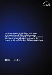 repair manual Man Marine Diesel Engines D 0836 LE 401/402 Operating Instructions PDF