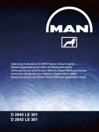repair manual Man Diesel Engine D 2840 LE 301, D 2842 LE 301 Operating Instructions PDF