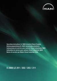 repair manual Man Diesel Engine D 2866 LE 201 / 202 / 203 / 211 Operating Instructions PDF