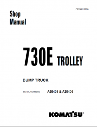 repair manual Komatsu 730E Trolley Dump Truck Set of PDF Manuals