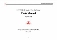 spare parts catalog Sany Hydraulic Crawler Crane SCC500D Parts Manual PDF