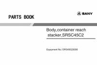 spare parts catalog Sany Body, Container Reach Stracker SRSC45C2 Parts Book PDF