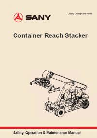 repair manual Sany Container Reach Stacker Safety, Operation & Maintenance Manual PDF