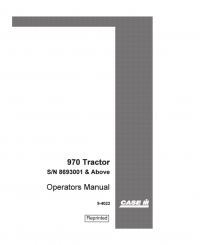 repair manual Case 970 Tractors PDF Set of Operators Manuals