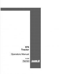 repair manual Case 970 Diesel Tractor PDF Operator’s Manual