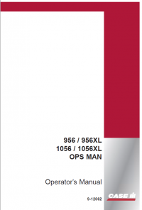repair manual Case 956/956XL, 1056/1056XL OPS MAN PDF Operator’s Manual