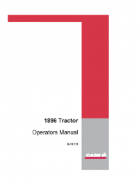 repair manual Case 1896 Tractor Set of PDF Operator’s Manuals