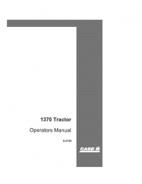 repair manual Case 1370 Tractor PDF Set of Operator’s Manuals