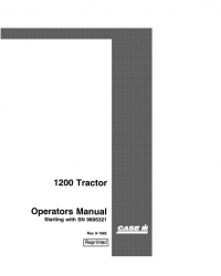repair manual Case 1200 Tractor Operator’s Manuals PDF