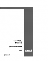 repair manual Case 1210-4WD Tractors PDF Operator’s Manual