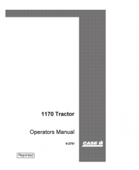 repair manual Case 1170 Tractor PDF Operator’s Manuals