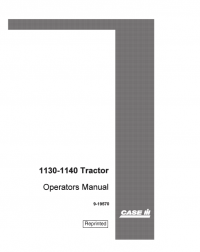 repair manual Case 1130-1140 Tractors PDF Operator’s Manual