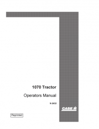 repair manual Case 1070 Diesel Wheel Tractor Set of PDF Manuals