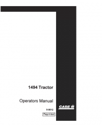 repair manual Case 1494 Tractor PDF Operator’s Manual