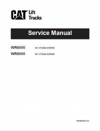 repair manual Cat Lift Trucks WR6000, WR8000 Service Manual PDF