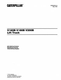 spare parts catalog Cat Lift Trucks V165B, V180B, V200B Parts Book PDF