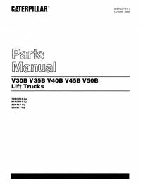 spare parts catalog Cat Lift Trucks V30B, V35B, V40B, V45B, V50B Parts Manual PDF