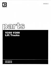 spare parts catalog Cat Lift Trucks V250, V300 Parts Book PDF