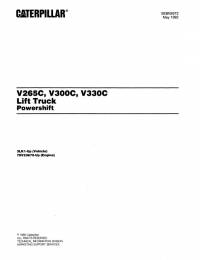 spare parts catalog Cat Lift Trucks V265C, V300C, V330C Parts Book PDF
