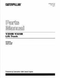 spare parts catalog Cat Lift Trucks V200B, V225B Parts Manual PDF