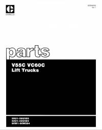 spare parts catalog Cat Lift Trucks V55C, VC60C Parts Book SEBN2555 PDF