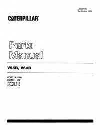 spare parts catalog Cat Lift Trucks V55B, V60B Parts Manual UEC0419S PDF