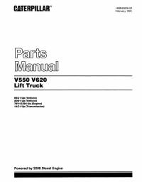 spare parts catalog Cat Lift Trucks V550, V620 Parts Manual PDF