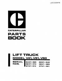 spare parts catalog Cat Lift Trucks V41, V51, V60 Parts Book PDF