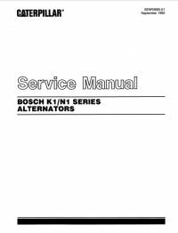 repair manual Cat Bosch Alternators K1/N1 Series Service Manual PDF