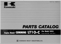 spare parts catalog Kawasaki Cummins LT10-C Engine Parts Catalog PDF