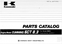 spare parts catalog Kawasaki Cummins Engine 6CT8.3 Parts Catalog PDF