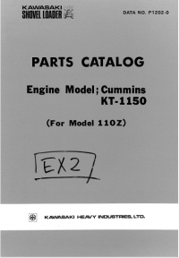 spare parts catalog Kawasaki Cummins KT-1150 Engine Parts Catalog PDF