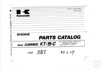 spare parts catalog Kawasaki Cummins KT-19-C Engine Parts Catalog PDF