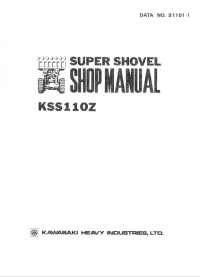 repair manual Kawasaki KSS110Z Super Shover Shop Manual PDF