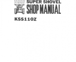 repair manual Kawasaki KSS110Z Super Shover Shop Manual PDF