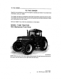 repair manual Case 7130E and 7140E Tractors PDF Operator’s Manual