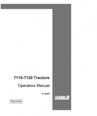 repair manual Case 7110-7120 Tractors PDF Operator’s Manual