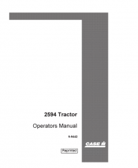 repair manual Case 2594 Tractor PDF Operator’s Manual