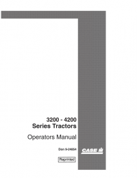 repair manual Case 3200-4200 Tractors PDF Operator’s Manual