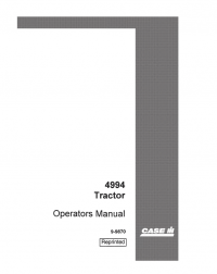 repair manual Case 4994 Tractor PDF Operator’s Manual