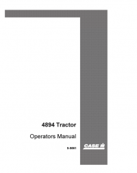 repair manual Case 4894 Tractor PDF Operator’s manual