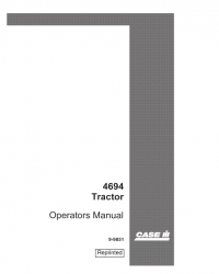 repair manual Case 4694 Tractor PDF operator’s manual