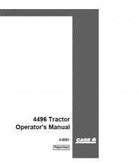 repair manual Case 4496 Tractor Operator’s Manual PDF