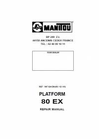 repair manual Manitou Platform 80EX Repair Manual PDF