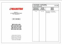 spare parts catalog Manitou TMT 25.25, 25.20, 25.15 Series 1-E2 Parts Catalog PDF