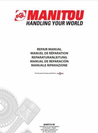 repair manual Manitou Forklifts MVT 628 T Comfort Line Repair Manual PDF
