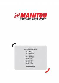 repair manual Manitou Forklifts MT1440, MT1840, MT-X1440, MT-X1840 Series Repair Manual PDF